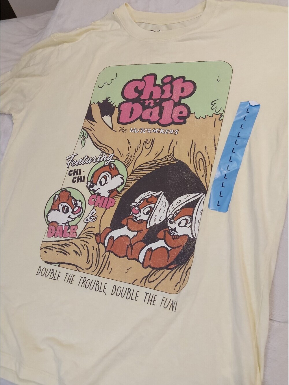 Disney Chip 'n Dale The Nutcrackers Graphic T-Shirt Size L 0041